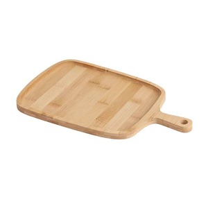 Plateau de service en bambou, couleur bois naturel, rectangulaire, avec poignée, pour le petit-déjeuner, les fruits et les tasses à thé, usage domestique - Product Image 5