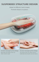 Masseur de poignet et de doigts sans fil chauffant Shiatsu avec compression thermique pour la circulation et la relaxation