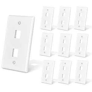 0/1/2/3/4/<span class=keywords><strong>5</strong></span>/6 cổng tường Outlet tấm RJ45 Keystone Jack faceplate Keystone tường tấm chúng tôi loại Nhà Máy Giá toeless CAT.7 STP - Product Image 4