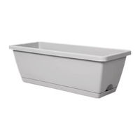Jardinière carrée en plastique classique et minimaliste pour patio extérieur, auto-arrosante avec trou de drainage, pour suspension ou pose au sol, décoration de jardin et de maison, durable