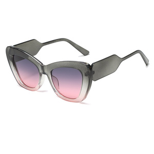 Lunettes de soleil œil de chat à monture complète UV400, mode femme, protection solaire adulte - Product Image 4