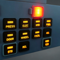 Panneau de commande radar météorologique physique, accessoire DIY fait main pour la construction d'un simulateur de vol A320 immersif