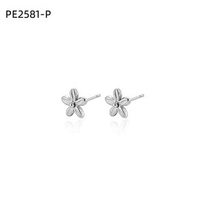 เอมี่ เอมี่ต่างหูรูปดอกไม้ โลหะผสม เครื่องประดับสตรี ของขวัญ PE2581 - Product Image 1