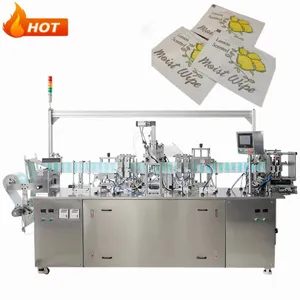 Ligne de production de lingettes pour bébé Machines de fabrication de lingettes humides multi-usages entièrement automatiques Ligne de production de lingettes pour bébé 100-160 pcs/min