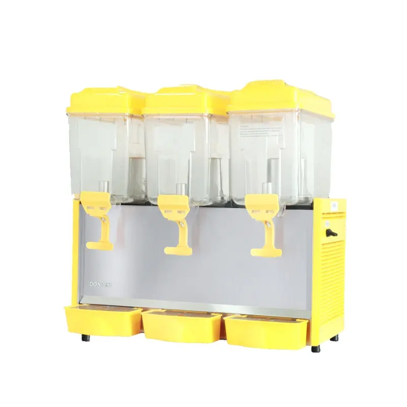 LJ12x3 juicer dispenser drink cooler 3 tanks commercial cold juicer dispenser