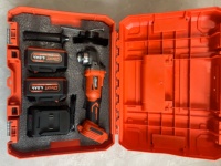 Meuleuse d'angle sans fil industrielle sans balais 125 mm 20 V, kit d'outils de découpe et de meulage de métal à batterie pour le bricolage
