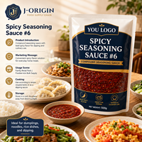 Premium Pittige Kruidensaus # 6 Chinese Chili Hot Pot Dipsaus 500g zak Voedselservice Groothandel OEM Private Label