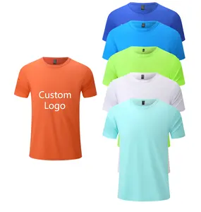 Magliette sportive OEM Pour Hommes Tshirt magliette firmate di base con Logo personalizzato magliette semplici da palestra ad asciugatura rapida