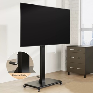 <span class=keywords><strong>Soporte</strong></span> de carro de <span class=keywords><strong>TV</strong></span> multifuncional Soportes de <span class=keywords><strong>TV</strong></span> de pantalla vertical móvil de acero para 42-75" - Product Image 1