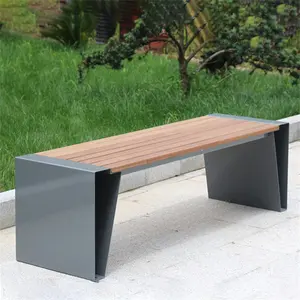 Street Cast Iron Bench Park Metal Legs Street Bench For Bus Stop