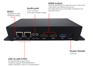 Décodeur IPTV 1080P60fps, encodeur vidéo H.264, <span class=keywords><strong>convertisseur</strong></span> IP vers HD Ml pour CCTV, conférence, écran LED - Product Image 3