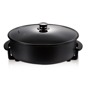 AKANE 1500W Sartén eléctrica para pizza con revestimiento antiadherente y gran capacidad para comidas familiares rápidas - Product Image 3
