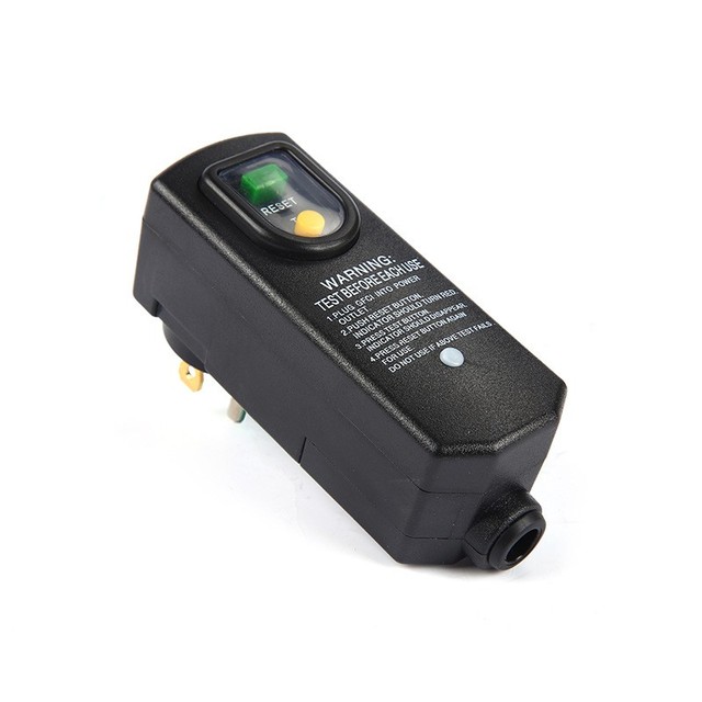 PRCD 120V 15A 1800W USA  Safety Plug Circuit Breaker Safety Plug Electrical Plug  Universal Accessory Protector