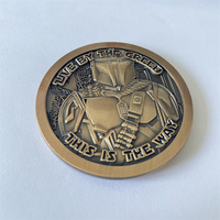 Moneda Conmemorativa Personalizada de Metal, Moneda de Desafío Personalizada en 3D, Moneda Antigua de Metal Dorado