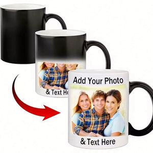Mug en céramique personnalisé avec logo imprimé, sublimation, 11 oz, mugs magiques changeants de couleur, cadeau d'entreprise, tasse pour activité d'entreprise - Product Image 1