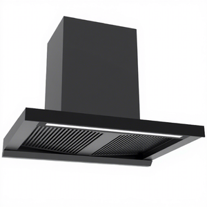 Campana Extractora Inteligente Eléctrica <span class=keywords><strong>de</strong></span> Pared Negra para Cocina, 24x36 Pulgadas, con Control por Voz/Gestos/Táctil, Ideal para Hoteles, Superventas - Product Image 6