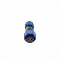 Prise d'aviation sans soudure OEM prise industrielle câble bout à bout Weipu câble électrique fileté étanche 5 broches connecteur SP en plastique