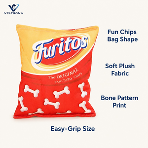 Jouet en peluche <span class=keywords><strong>pour</strong></span> <span class=keywords><strong>chien</strong></span> en forme de sac de chips, jouet amusant <span class=keywords><strong>pour</strong></span> chiot en forme de sac de maïs croustillant <span class=keywords><strong>avec</strong></span> motif d'os, jouet en peluche doux <span class=keywords><strong>pour</strong></span> <span class=keywords><strong>chien</strong></span> <span class=keywords><strong>pour</strong></span> le jeu et le rapport - Product Image 4