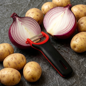 Éplucheur durable en acier inoxydable pour fruits et légumes, logo personnalisable pour les commandes en gros - Product Image 3