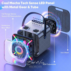 SP300 Stereo Karaoke <b>Speaker</b> Gear RGB Light Factory Supply - Product Image 4