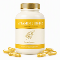 Capsules de Vitamine B Complexe OEM (B1, B6, B12) pour Cheveux, Peau et Énergie – Complément Multivitaminé