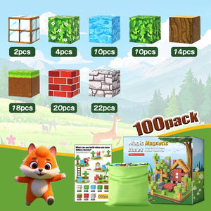 Bloques de Construcción Magnéticos 3D, Juguetes Educativos Sensoriales, Juego de 100 Piezas, Regalos STEM de Plástico <span class=keywords><strong>para</strong></span> Mayores de 14 Años, Empaquetado <span class=keywords><strong>para</strong></span> Niñas y <span class=keywords><strong>Niños</strong></span> - Product Image 2