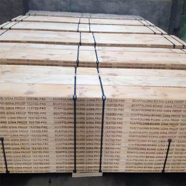 Different ColorsPainted OSHA Pine Wood LVL Scaffold Plank for Construction