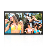 Affichage numérique LCD mural, Android, WiFi, Cloud CMS, télécommande, affichage publicitaire, SDK OEM, 55/65 pouces, intérieur/extérieur