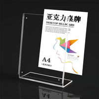 Présentoir de Menu en Acrylique Personnalisé, Porte-Affiche en Métal pour Bureau, Support de Numéro de Table en Acrylique, Marque-Place