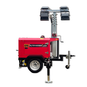 Generadores diesel portátiles del motor de 3KW Mitsubishi L2E con la torre de luz LED 4*350W los 8M alto por poder - Product Image 2