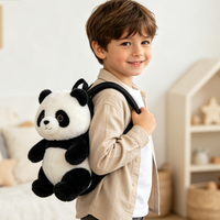 Sac à dos scolaire Kawaii en peluche super doux, personnalisé, en forme de chat, pour enfants