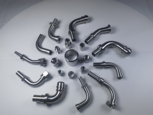 Raccords de tuyaux hydrauliques DIN Composants hydrauliques pivotants en acier inoxydable Connecteur de tuyau <span class=keywords><strong>flexible</strong></span> - Product Image 4
