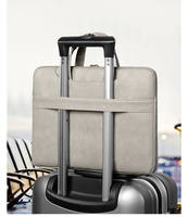 Sac d'ordinateur portable 15.6 pouces mallette Messenger sac transportant pour le travail personnalisé PU cuir pochette d'ordinateur pochette d'ordinateur pour hommes femmes