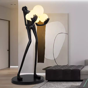 JACKSUN büyük modeli Hug topu vücut lamba reçine süsler zemin lambası LED ışık ile otel odası için satış departmanı için ev dekor - Product Image 1