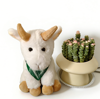 Vente en gros de jouets en peluche de chèvre réalistes, jouets en peluche de mouton, jouets super doux pour enfants