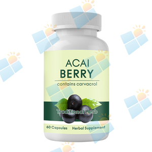 SUNI OEM/ODM/OBM Natural Herbal 100% Pure Açaí <span class=keywords><strong>Berry</strong></span> Cápsulas Cápsulas Extrato de Açaí <span class=keywords><strong>Berry</strong></span> - Product Image 1
