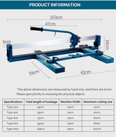 Machine de découpe laser manuelle Rubi pour carreaux de céramique de 1200 mm (48 pouces) – Outil pour grandes tuiles