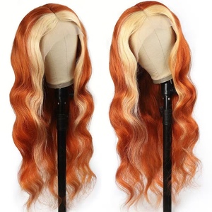 Peluca de Cabello Humano con Frente de Encaje Transparente HD 13x4, Ondas Naturales, Color Rubio 613, 30 Pulgadas, para Mujeres Negras - Product Image 3