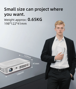 OEM/ODM Factory New Product <b>Projector</b> <b>Android</b> FHD 4K Home DLP Technology 450ANSI Lumens Built-in Battery Portable T9S 4K Smart W - Product Image 3
