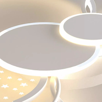 Lampes de plafond créatives Zeal Lighting en acrylique, forme ronde carrée, étoiles, planètes, galaxie, lampes LED créatives, décoration intérieure pour la maison, la chambre à coucher