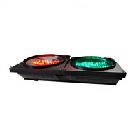 Feu de signalisation piétonnier LED 300 mm avec minuteur de compte à rebours à 2 chiffres, lampe de signalisation de passage pour piétons étanche pour les intersections routières urbaines