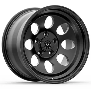 17x10 5x127 Satin Black Custom 1-PC Forged Aluminum Alloy Rims with Big Lip For 2022 jeep gladiator