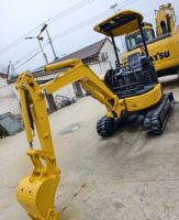 Excavadora KOMATSU PC20 de 2 Toneladas, 95% Nueva, Original, con EPA y CE, Excavadora Agrícola Usada, Mini Excavadora Komatsu 20 de 2 Toneladas