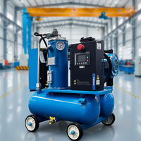 Compresseur d'air à vis rotatif 2,2 kW-7,5 kW, lubrifié, refroidi par air, alimenté en courant alternatif 380 V, 6/7/8 bars, faible bruit, portable, haute performance