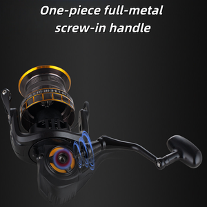 Sneda รอกตกปลาแบบหมุนเหวี่ยงยาวสำหรับลากสกรูน้ำเค็มแบบไม่มีช่องว่างรอกตกปลาทำจากโลหะทั้งตัว - Product Image 3