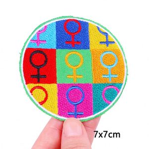 Patch brodé LGBT à thermocoller pour vêtements, patchs arc-en-ciel de haute qualité pour vêtements, DIY - Product Image 5