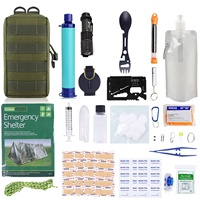 Sac à dos d'urgence, sac de premiers secours, survie en cas de catastrophe hivernale, carte de kit tactique avec pelle de camping pour le camping en plein air