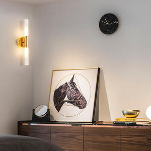 Lámpara <span class=keywords><strong>de</strong></span> Pared Moderna <span class=keywords><strong>de</strong></span> Tubo Metálico <span class=keywords><strong>para</strong></span> <span class=keywords><strong>Baño</strong></span>, Dormitorio, Vestíbulo, Lavadero, Sala <span class=keywords><strong>de</strong></span> Estar, Aplique <span class=keywords><strong>de</strong></span> Pared Dorado/Negro, Luz LED <span class=keywords><strong>para</strong></span> Espejo - Product Image 5