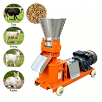 Machine à granulés d'aliments pour animaux de moyenne capacité pour les fermes avicoles avec taille de granulés réglable