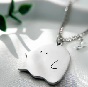 316 <span class=keywords><strong>L</strong></span> in acciaio inox adorabile Ghost Flying coppie collana di alta qualità di amicizia <span class=keywords><strong>insieme</strong></span> collana di vendita calda - Product Image 3